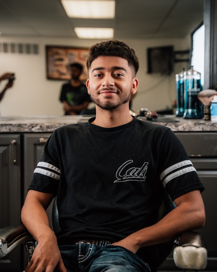 Josue, barber at Don Oscar's Barbershop
